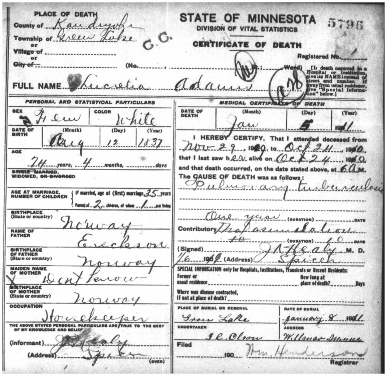 Lucretia Adams death.jpg
