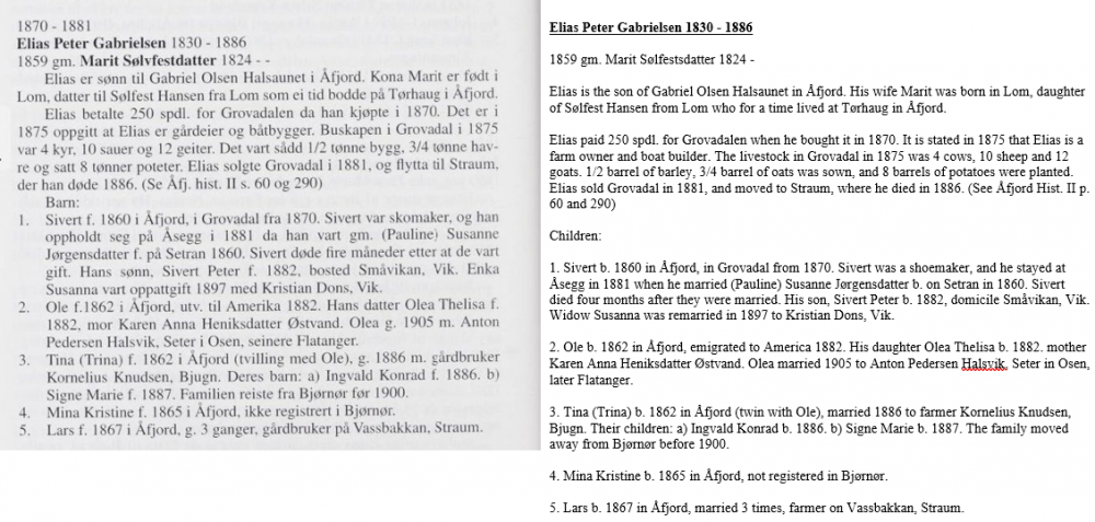 Elias Peter Gabrielsen 2 - Bjørnørfolket - farm and family history for Bjørnør (Roan pg 446 & 541).png