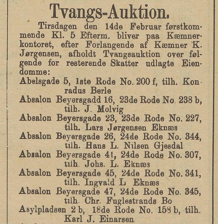 (1899 Jan 26) “Tvangs-Auktion.” Norsk Kundgjørelsestidend, 26 January 1899, p. 3.jpeg