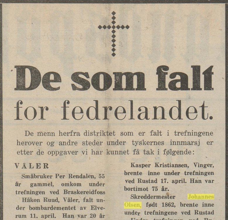 1940 0417 Johannes Olsen omkom i brann.jpg