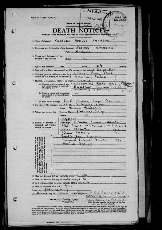 Charles August Enerson death notice.jpg