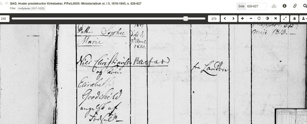 Niels Chrs Barfoed ankommer till Norge 1817.JPG